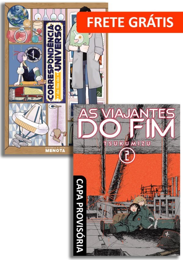 COMBO DE PRÉ-VENDA: AS VIAJANTES DO FIM Vol. 2 + CORRESPONDÊNCIA DO FIM DO UNIVERSO Vol. 1